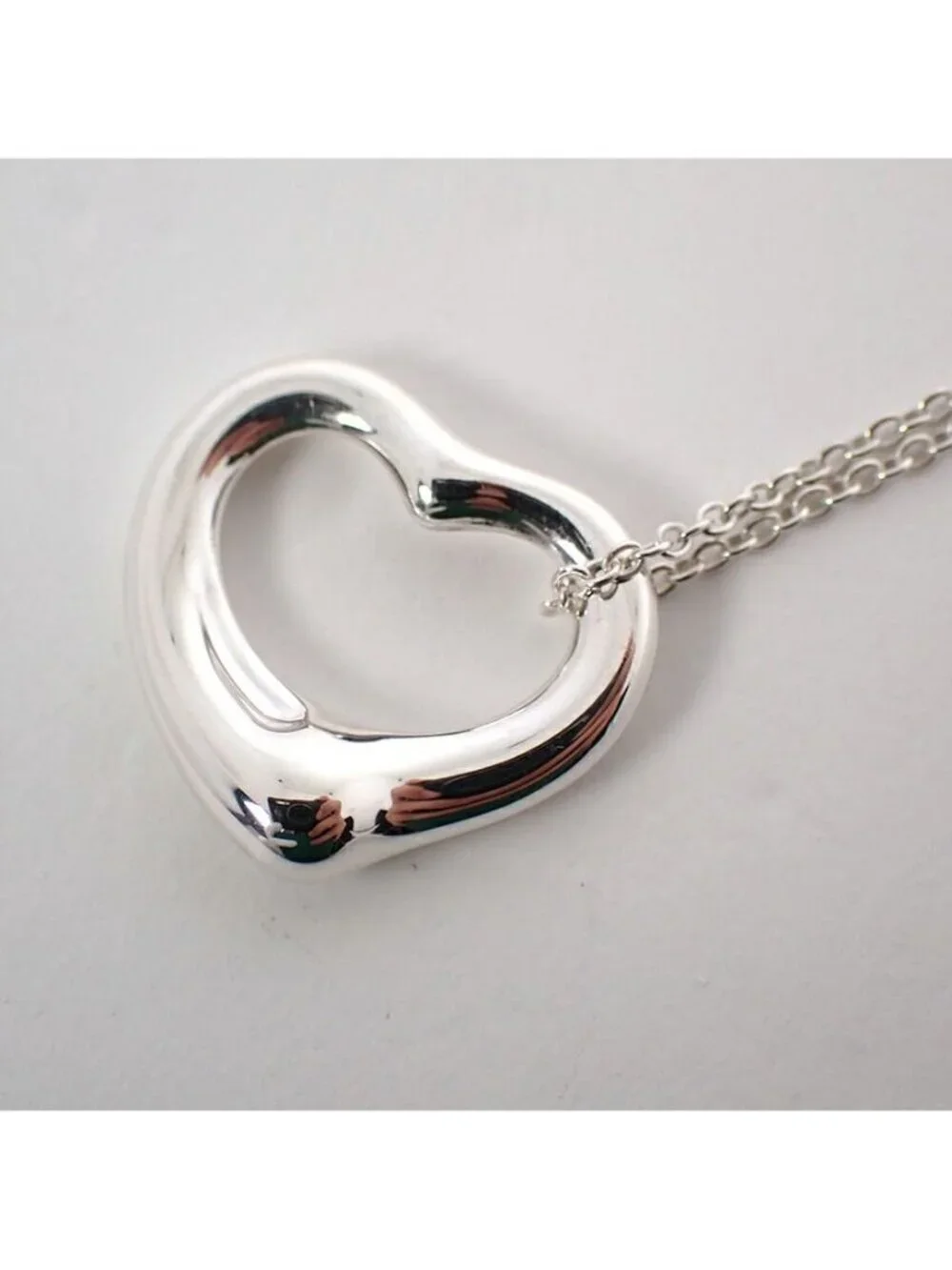 Tiffany & Co 925 Open Heart Pendant